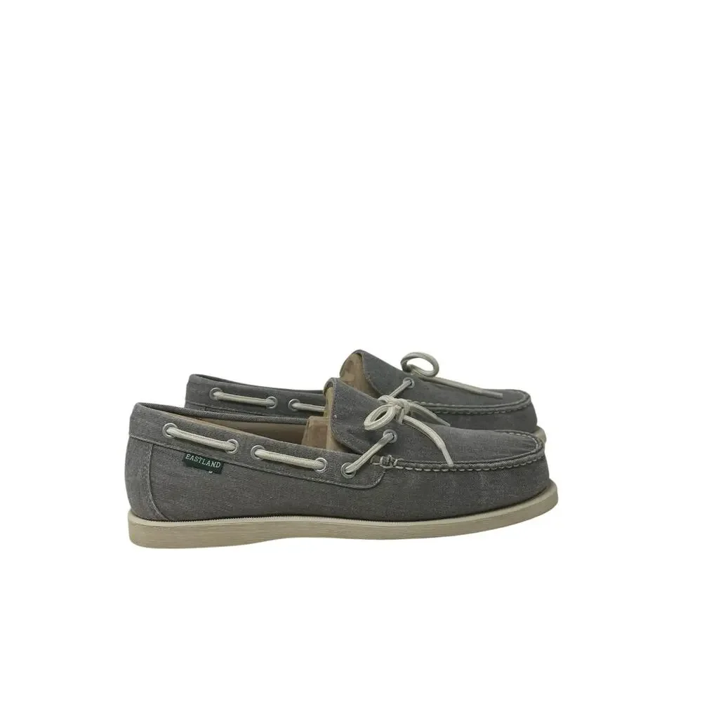 Eastland Men's Grey Yarmouth Canvas Boat Shoes 8D